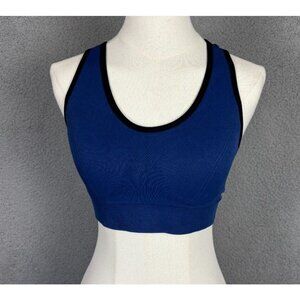 Ewedoos Women's Strappy Sports Bra Removable Pads Blue Large New With Tag's.